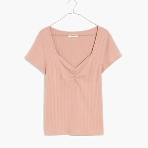 Madewell Ribbed Sweetheart Tee XS